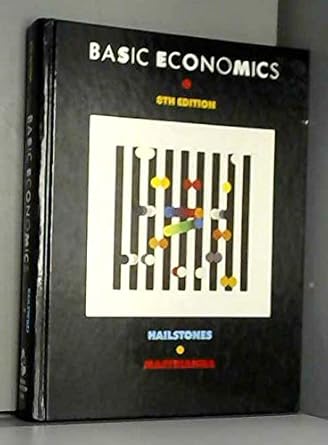 basic economics 1st edition thomas j hailstones 0538083913, 978-0538083911