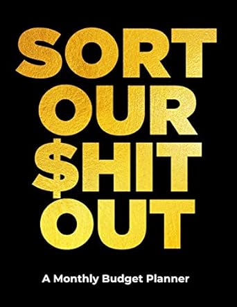monthly budget planner sort our $hit out expense tracker and organizer personal finance tracker for a year