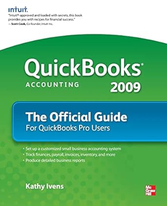 quickbooks 2009 the official guide 1st edition kathy ivens 0071598596, 978-0071598590