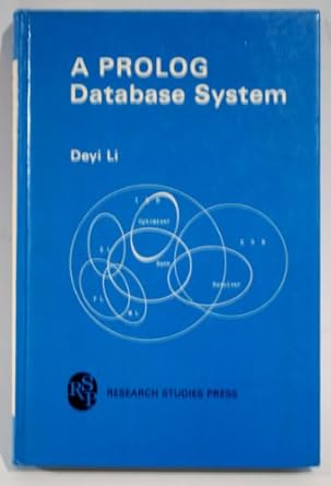 a prolog database system 1st edition deyi li 0863800149, 978-0863800146