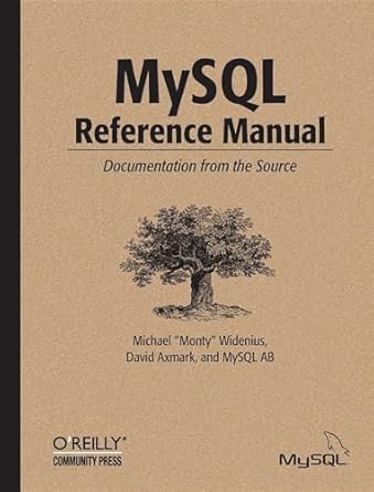 mysql reference manual 1st edition michael widenius ,david axmark ,mysql ab 0596002653, 978-0596002657