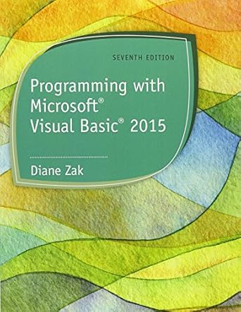 Bundle Programming With Microsoft Visual Basic 2015 7th + Mindtap Programming 1 Term Printed Access Card