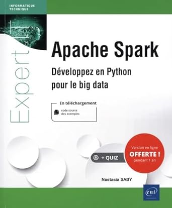 apache spark developpez en python pour le big data 1st edition nastasia saby 2409033784, 978-2409033780