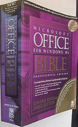 microsoft office bible for windows 95 1st edition derek sutton ,edward jones 1568847815, 978-1568847818