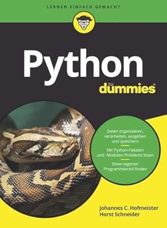 python fur dummies 1st edition johannes c hofmeister ,horst schneider 3527714146, 978-3527714148