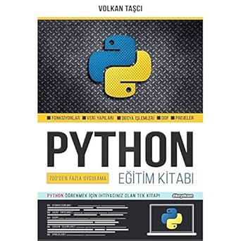 python egitim kitabi fonksiyonlar veri yapilari dosya islemleri oop projeler 1st edition volkan tasci