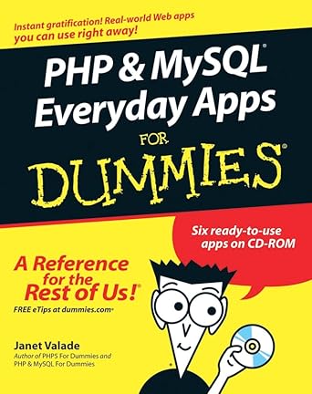 php and mysql everyday apps for dummies 1st edition janet valade 0764575872, 978-0764575877