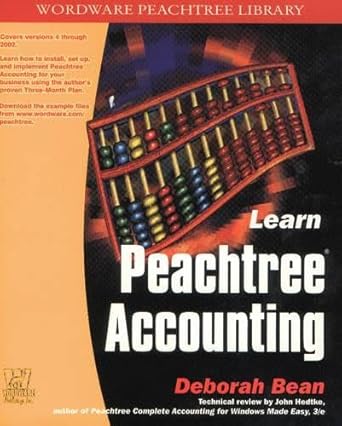 learn peachtree accounting 1st edition deborah bean 1556227108, 978-1556227103