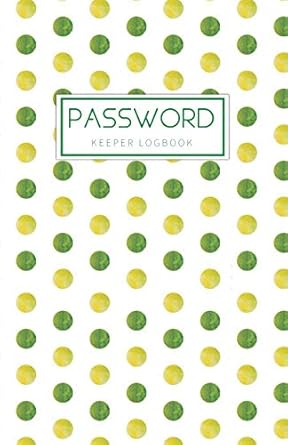 password keeper logbook polka dot internet password notebook personal organizers 1st edition michelia