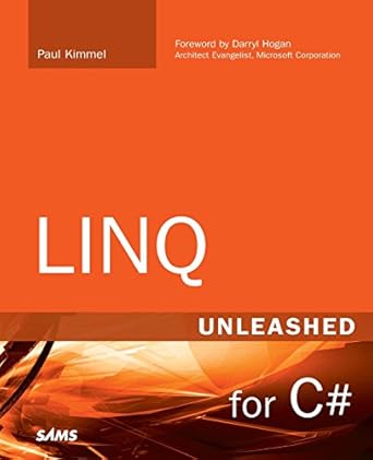 linq unleashed for c# 1st edition paul kimmel 0672329832, 978-0672329838