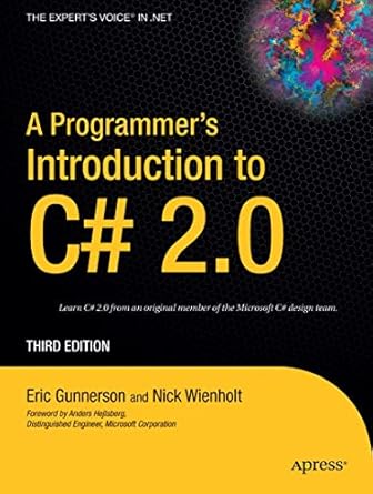 a programmers introduction to c# 2 0 1st edition eric gunnerson ,nick wienholt 1590595017, 978-1590595015
