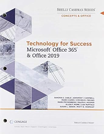 bundle technology for success and shelly cashman series microsoft office 365 and office 2019 loose leaf