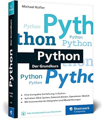 python der grundkurs 1st edition michael kofler 3836266792, 978-3836266796
