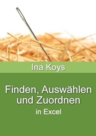 finden auswahlen und zuordnen in excel 1st edition ina koys 3910233244, 978-3910233249