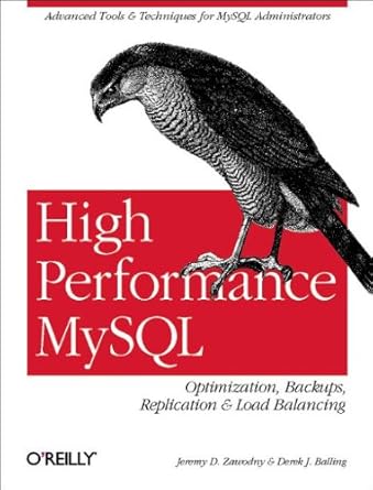 high performance mysql 1st edition jeremy d zawodny ,derek j balling 0596003064, 978-0596003067