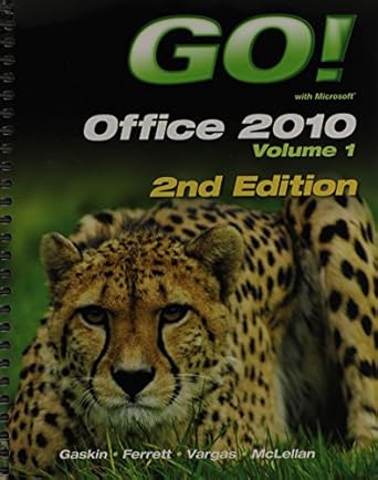 go with microsoft office 2010 with student access code card volume 1 1st edition shelley gaskin ,robert