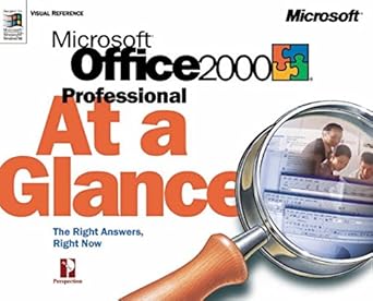 microsoft office 2000 professional at a glance 1st edition perspection 1572319372, 978-1572319370