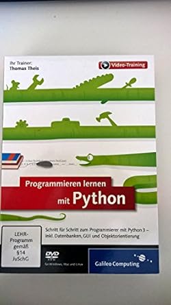 programmieren lernen mit python das training fur einsteiger 1st edition thomas theis 3836230062,