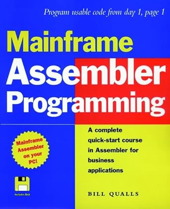 mainframe assembler programming 1st edition bill qualls 0471249939, 978-0471249931