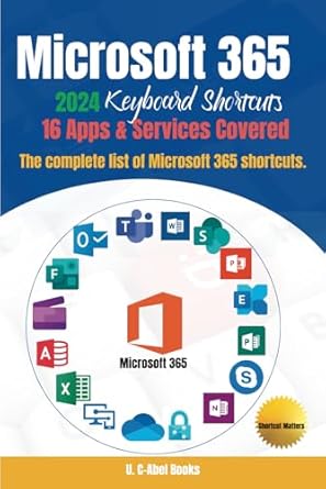 microsoft 365 2024 keyboard shortcuts 1st edition u c abel books 9785857727, 978-9785857726