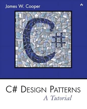 c# design patterns a tutorial 1st edition james william cooper 0201844532, 978-0201844535