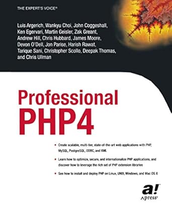 professional php4 1st edition argerich luis ,devon o'dell ,luis argerich ,john coggeshall 1590592484,