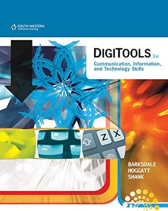 digitools communication information and technology skills 1st edition karl barksdale 0538741295,