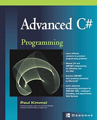 advanced c# programming 1st edition paul kimmel 0072224177, 978-0072224177
