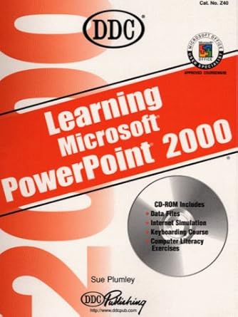learning microsoft powerpoint 2000 1st edition ddc publishing 1562437062, 978-1562437060