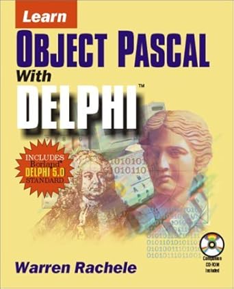 learn object pascal with delphi 1st edition warren rachele 1556227191, 978-1556227196