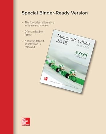 looseleaf for microsoft office excel 2016 complete in practice 1st edition randy nordell ,kathleen stewart