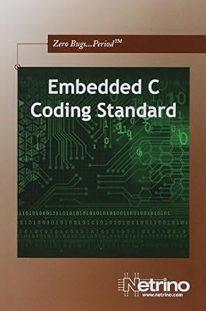 embedded c coding standard 1st edition michael barr 1442164824, 978-1442164826