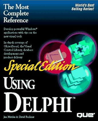using delphi 1st edition jon matcho ,david r faulkner 1565298233, 978-1565298231