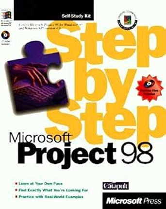 microsoft project 98 step by step 1st edition catapult 1572316055, 978-1572316058