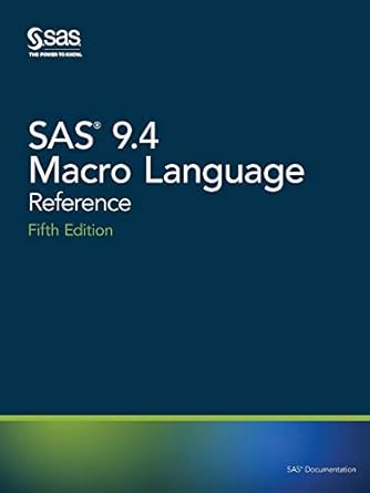 sas 9 4 macro language reference reference 1st edition sas institute 1629608076, 978-1629608075