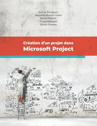 creation dun projet dans microsoft project 1st edition audrey bourgouin ,alejandro romero torres ,prosper