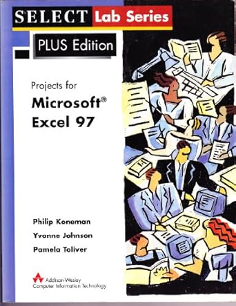 projects for microsoft excel 1st edition philip a koneman ,yvonne johnson ,pamela r toliver 0201322560,