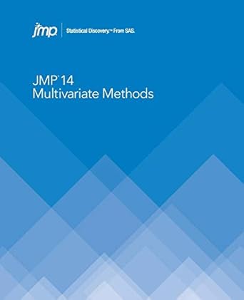 jmp 14 multivariate methods 1st edition sas institute 1635265177, 978-1635265170
