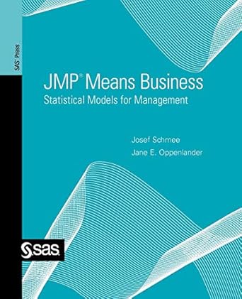 jmp means business statistical models for management 1st edition josef schmee ,jane e oppenlander 1599942992,