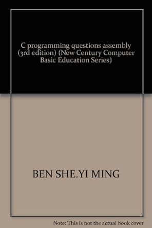 c programming questions assembly 1st edition yi ming 7302271259, 978-7302271253