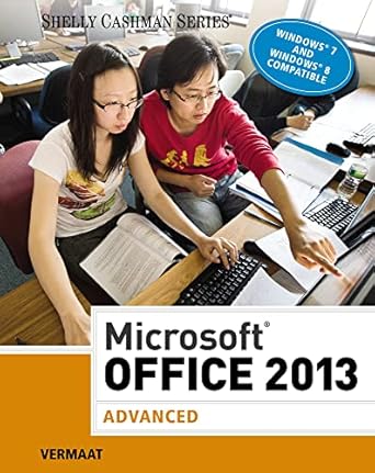 microsoft office 2013 advanced advanced 1st edition misty e vermaat 1285166329, 978-1285166322