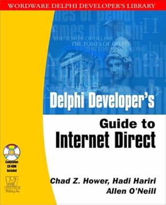 delphi developers guide to internet direct 1st edition chad z hower ,hadi hariri ,allen o'neill 1556229100,