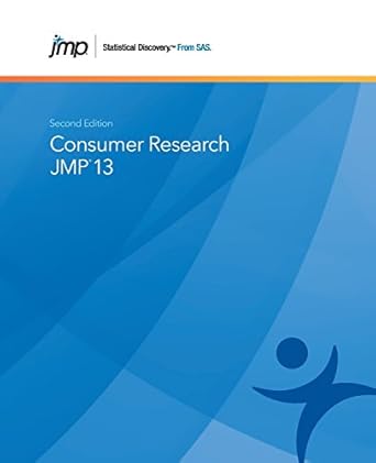 jmp 13 consumer research 1st edition sas 162960948x, 978-1629609485