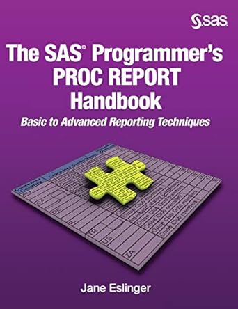 the sas programmers proc report handbook basic to advanced reporting techniques 1st edition jane eslinger