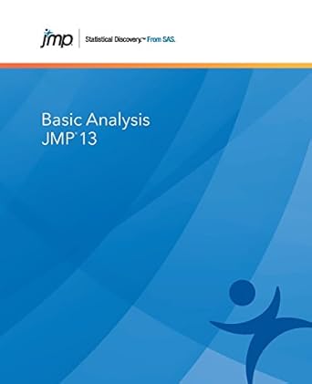 jmp 13 basic analysis 1st edition sas 1629604712, 978-1629604718