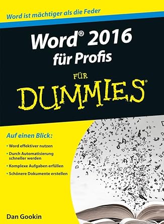 word 2016 fur profis fur dummies 1st edition dan gookin 3527713417, 978-3527713417