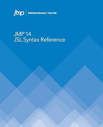 jmp 14 jsl syntax reference 1st edition sas institute 1635265134, 978-1635265132