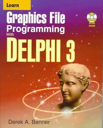 learn graphics file programming with delphi 3 1st edition derek benner 155622558x, 978-1556225581