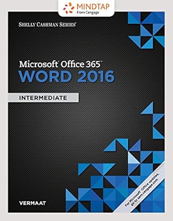 bundle shelly cashman series microsoft office 365 and word 2016 intermediate loose leaf version + mindtap