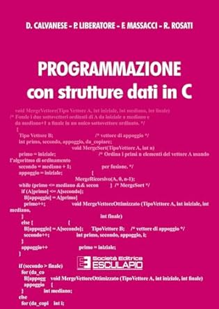 programmazione con strutture dati in c 1st edition diego calvanese ,p liberatore ,f massacci ,r rosati